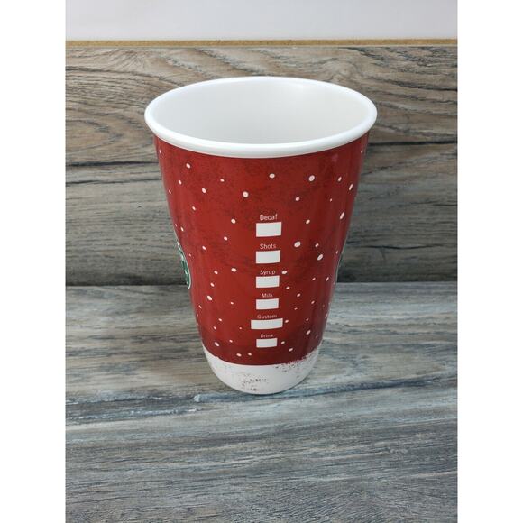 Starbucks Coffee 2007 Holiday Mug Ceramic Christmas To Go Cup - Picture 2 of 8